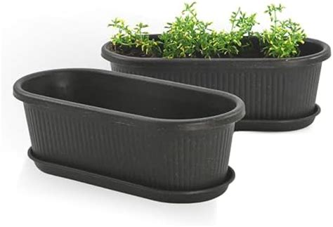 Eha Earth Friendly Regalia 19 Inch Pots and Planters Set of 2 | Bamboo ...