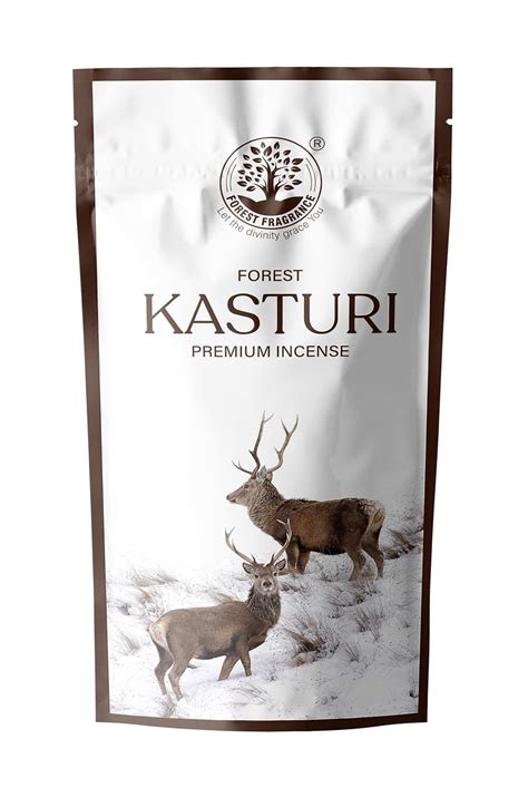 FOREST FRAGRANCE Kasturi Zipper Incense Stick/Agarbatti (Pack of 6,120g ...