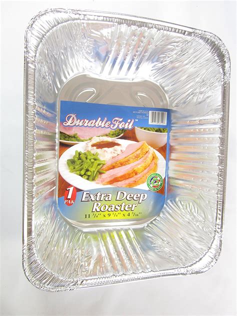 3 Disposable Aluminum Extra Deep Roaster Pans free image download