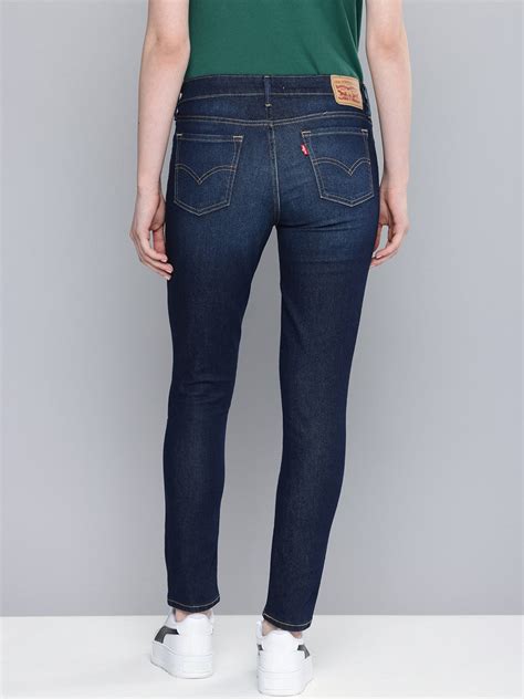 Women's 711 Blue Skinny Fit Mid Rise Jeans – Levis India Store