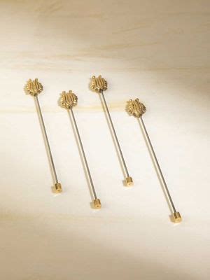 Buy Freedom Tree Aphim Pod Handcrafted Brass and Steel Stirrer Online