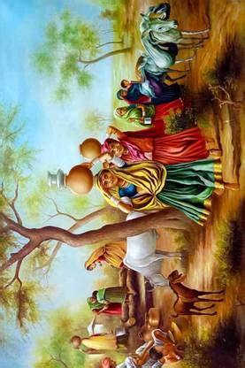 Rajasthani Painting Waterproof Vinyl Sticker Poster ||can3453-2 Fine ...