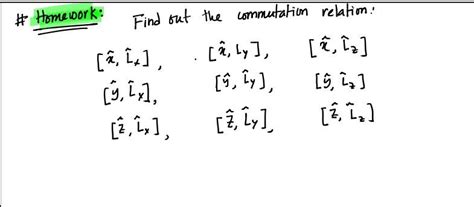 Image result for Commutation Relation Identity