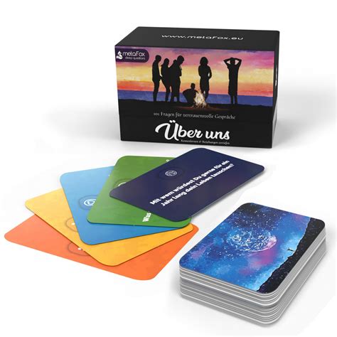 Buy metaFox About Us Conversation Starter Cards - 101 Questions Game to ...