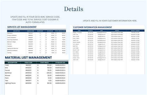 Bathroom Remodeling Estimate Template