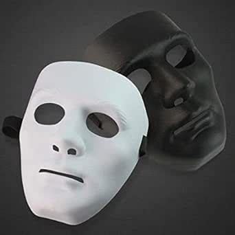 Buy MVR Traders Stoneman Party Masks (Black & White) Pack of 2 Online ...