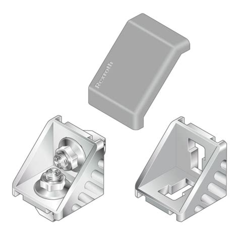 3842528967 Bosch Rexroth | Bosch Rexroth M8 Angle Bracket, Connecting ...