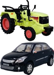 Wishmaster Set of 2 Combo Farm Tractor + Desir Toys for Kids - Set of 2 ...