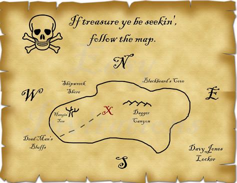 Free Printable Pirate Maps - Educational Printable Activities
