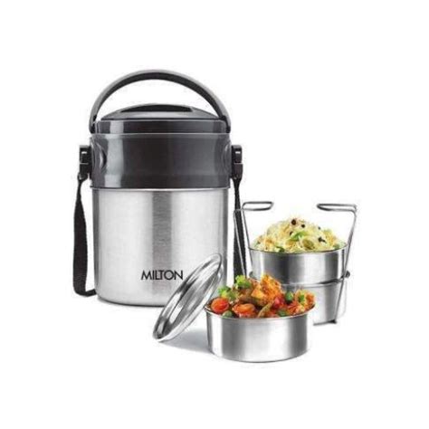 Steel On Stainless Steel Tiffin 3 / 4 Container – Go Click