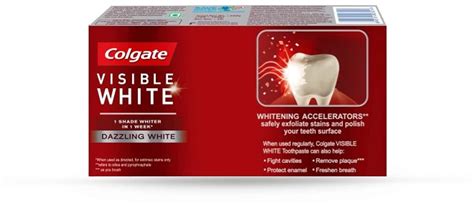 Buy COLGATE VISIBLE WHITE SPARKING MINT WHITENING TOOTHPASTE TUBE OF ...