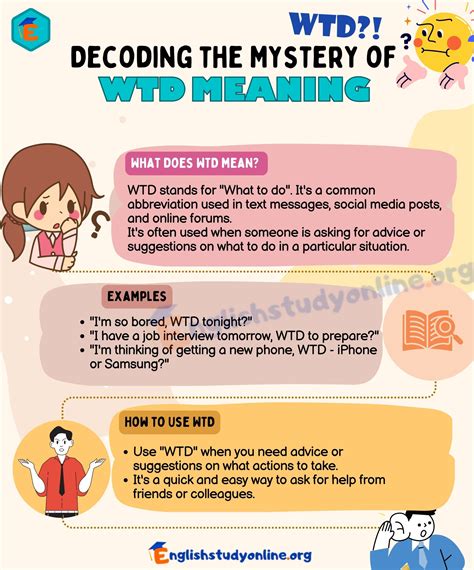 WTD Meaning: What Does It Stand for? - English Study Online