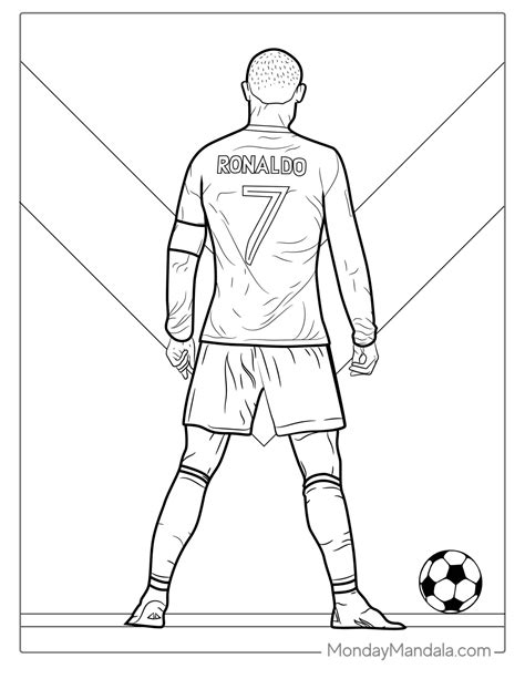 20 Ronaldo Coloring Pages (Free PDF Printables) | Ronaldo, Football ...