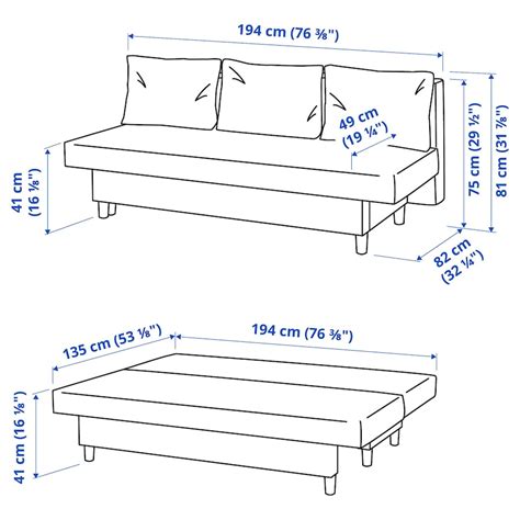 ÄLVDALEN 3-seat sofa-bed, Knisa dark grey - IKEA