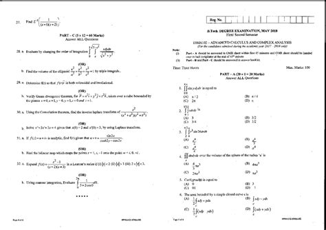 15MA102 1 SEM may18-merged - PART-C(5x12=60Marks) Answer ALL Questions ...