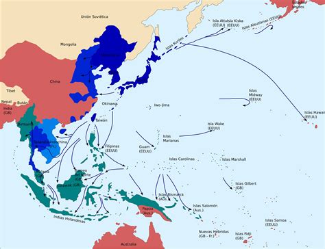 World War II Pacific Theater 1937-1942 - Full size | Gifex