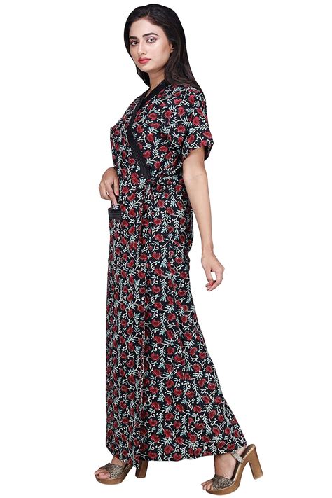 Buy Baby Dolll Women's Cotton Housecoat, Large(Multicolour) at Amazon.in