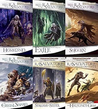 6 Books - Forgotten Realms: The Legend of Drizzt Set - Homeland, Exile ...