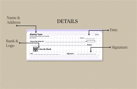 Teaching Blank Back of Check in Illustrator, Word, PSD - Download ...