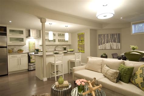 kitchen and living room together