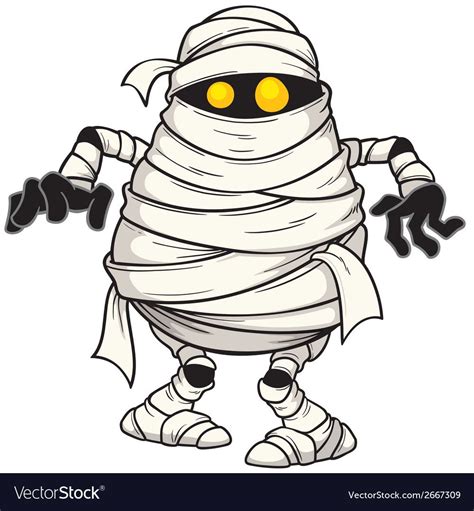 halloween mummy illustration