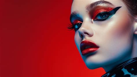 Image result for Red and Black Makeup Tutorial