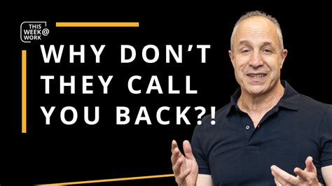 Why Don’t They Call You Back? – Pavlo Phitidis