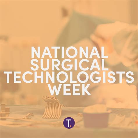 Happy National Surgical Technologist Week! This week, we're celebrating the incredible ...