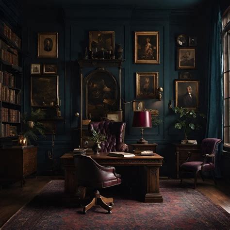 Dark Academia Office Design; Top 4 Questions Answered! : Madison ...