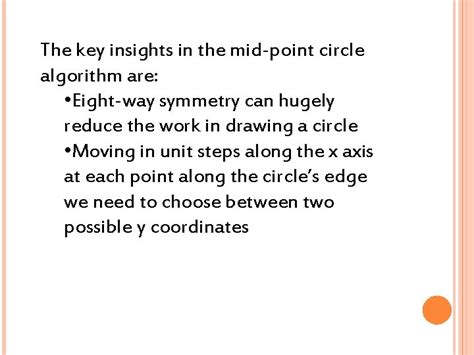 Midpoint Circle Algorithm 的图像结果