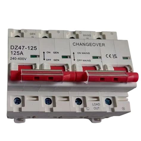 Buy 63-125 Amp Changeover Switch with Busbar, Generator/Mains Transfer ...