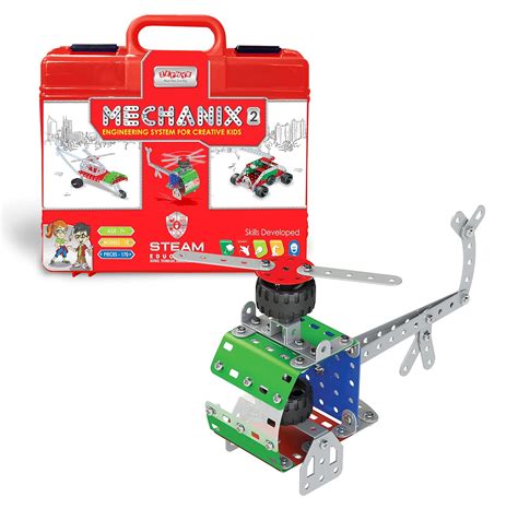 Mechanix-2 Smart Bag STEM Toy, Building and Construction Set for Boys ...