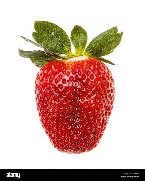 Strawberries berry isolated on white background Stock Photo - Alamy