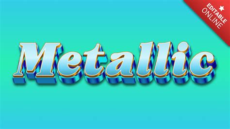 Image result for Metallic Text