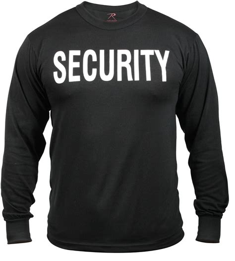Security T-Shirt Tees Event Bouncer Staff Double Sided Black Tee Shirt ...