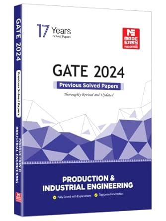 Buy GATE-2024: Production Engineering Previous Year Solved Papers Book ...