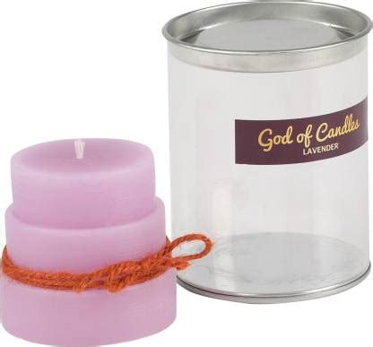 GOD OF CANDLES LUXURY PILLAR CANDLE/ RICHLY SCENTED LAVENDER Candle ...