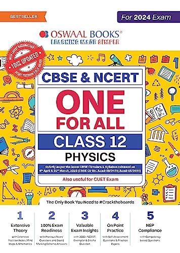 Oswaal CBSE & NCERT One for All Class 12 Physics (For 2024 Exam) eBook ...