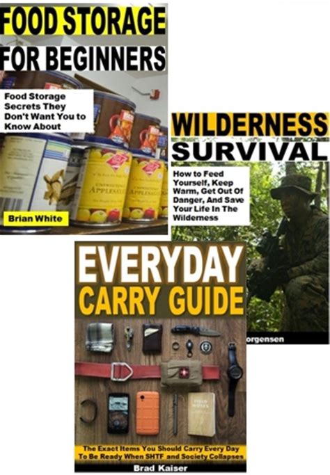 SHTF Survival 3-Book Set: Food Storage for Beginners, Wilderness ...