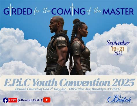 🌟 E.P.i.C Youth Convention 2025 🌟, Beulah Church of God Seventh Day ...