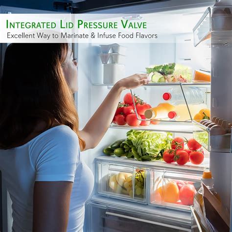 NutriChef Air Vacuum Seal Food Container - 1 Liter India | Ubuy