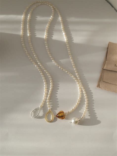 Tiny Pearl Necklace Small Pearl Necklace Mini Pearl | Etsy