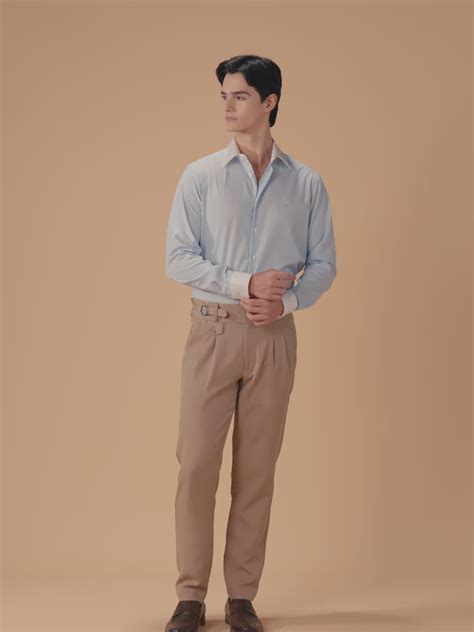 Buy Blue Regular Fit Striped Formal Cotton Shirt for Men (ALBER)