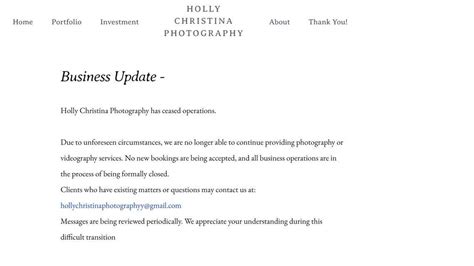 Holly Christina Photography accused of defrauding brides | Raleigh News ...