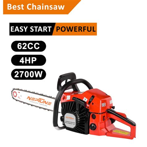 NEPTUNE SIMPLIFY FARMING 62 CC 4 HP Petrol Chainsaw with 24″ Cutter Ba ...