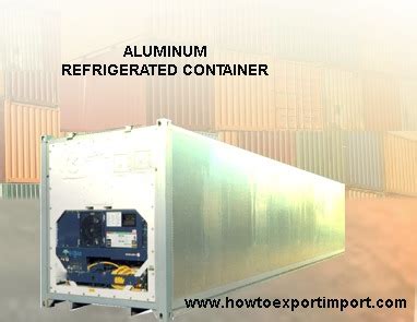 Dimension details of 20’ Aluminum Refrigerated container