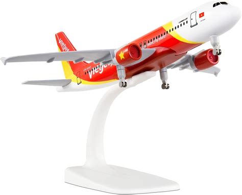 Vietjet Air Airbus A320 Diecast Metal 20CM Aircraft Model with Plastic ...