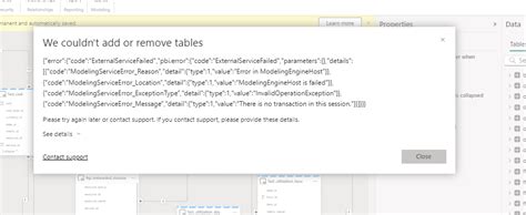 Semantic Model Edit throws error - Microsoft Fabric Community