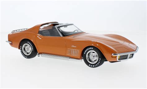 Miniature Chevrolet Corvette 1/18 KK Scale (C3) Metallise Orange 1972 - Voiture-miniature.com