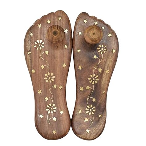 Puja N Pujari Wooden Lakshmi Charan Paduka for Pooja - Handwork ...
